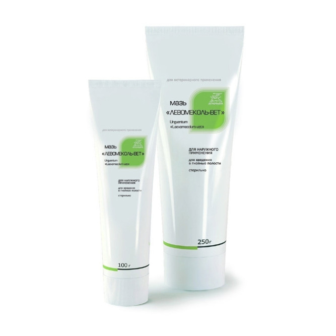 Левомеколь мазь для животных - 250 г, туба