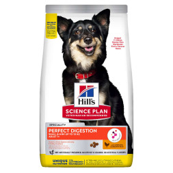Hills Science Plan Perfect Digestion сухой корм для взрослых собак мелких и миниатюрных пород, для идеального пищеварения - 1,5 кг