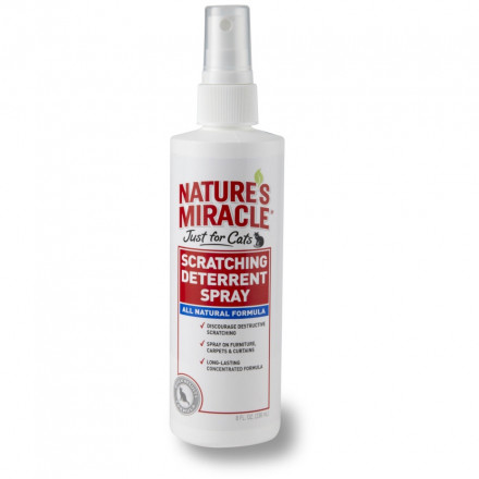 Спрей Nature`s Miracle NM JFC Scratching Deterrent Spray против царапанья кошками мебели, ковров или штор - 237 мл