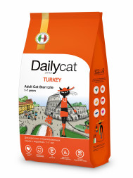 Dailycat Casual line Adult Steri lite Turkey корм для стерилизованных кошек с индейкой - 400 г