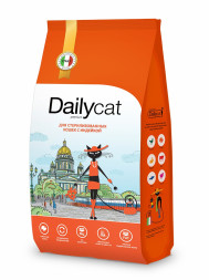 Dailycat Casual сухой корм для взрослых стерилизованных кошек с индейкой - 10 кг