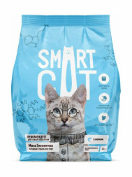 Smart Cat сухой корм для взрослых стерилизованных кошек и кастрированных котов, с лососем - 0,4 кг