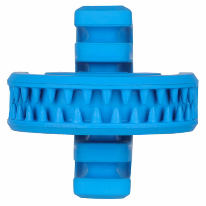 Mr.Kranch игрушка для собак Головоломка дентальная с ароматом курицы, синяя, 8х8,5 см