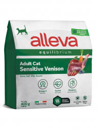 Alleva Equilibrium Adult Cat Sensitive Venison сухой корм для взрослых кошек с чувствительным пищеварением оленина - 400 г
