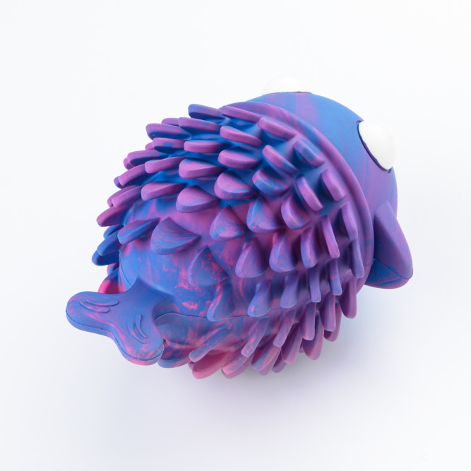 Mr.Kranch игрушка для собак Рыба-ёрш, 12 см, разноцветная, неароматизированная