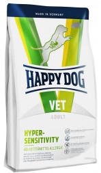 Happy Dog Vet Diet Hypersensitivity сухой монобелковый корм для собак всех пород при кормовой непереносимости - 4 кг