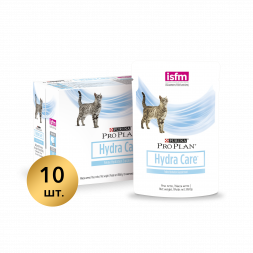Purina Pro Plan Veterinary Diets Hydra Care неполнорационный влажный корм для взрослых кошек, способствующий увеличению потребления воды и снижению концентрации мочи - 85 г х 10 шт