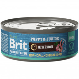 Brit Premium by Nature консервы для щенков мелких пород с ягненком - 100 г x 12 шт