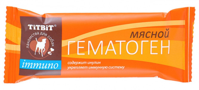 TiTBiT лакомство для собак гематоген мясной Immuno