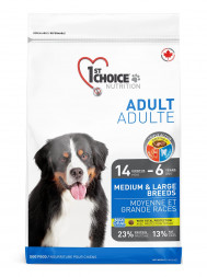 1st Choice Adult Medium &amp; Large Breeds сухой корм для взрослых собак средних и крупных пород с курицей - 15 кг