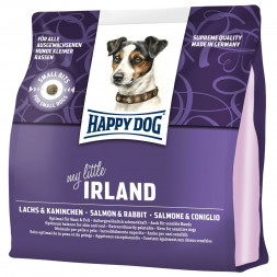 Happy Dog Supreme Mini Irland сухой корм для взрослых собак мелких пород с особыми потребностями с мясом лосося и кролика - 1 кг