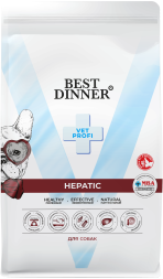 Best Dinner Vet Profi Hepatic сухой диетический корм для взрослых собак всех пород при заболеваниях печени - 12 кг