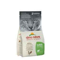 Almo Nature сухой корм для кошек контроль вывода шерсти с курицей и рисом - 400 г