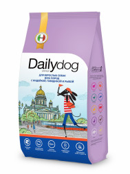 Dailydog Casual сухой корм для взрослых собак всех пород с индейкой, говядиной и рыбой - 3 кг