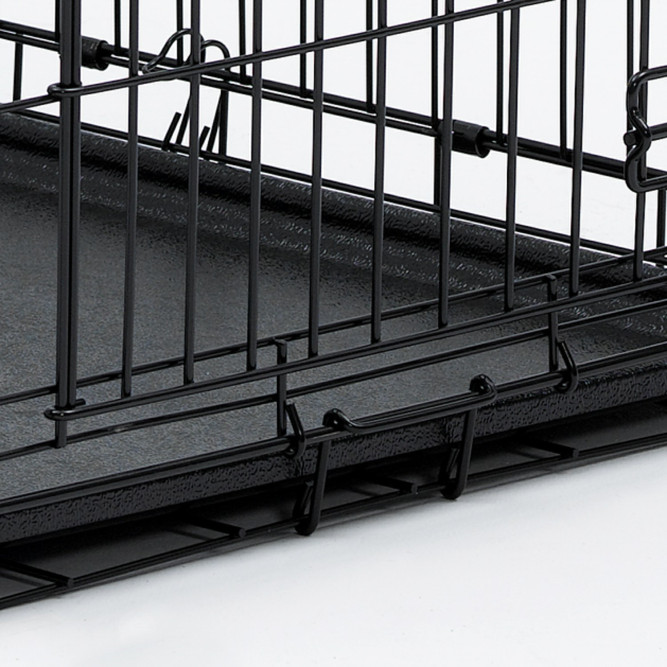 Midwest Icrate клетка для транспортировки средних и крупных собак, черная 1 дверь - 106х71х76 см