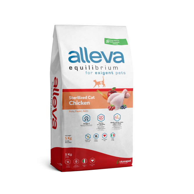 Alleva Equilibrium Chicken Sterilized Cat сухой корм для взрослых стерилизованных кошек с курицей - 5 кг