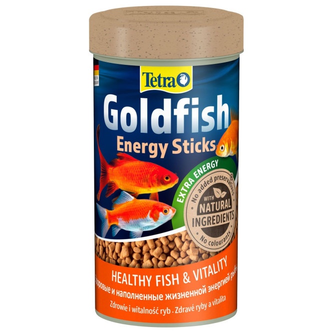 TetraGoldfish Energy Sticks энергетический корм для золотых рыб в палочках 250 мл