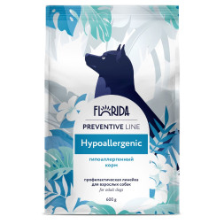 Florida Preventive Line Hypoallergenic сухой диетический корм для взрослых собак при аллергии - 600 г