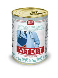Solid Natura VET Hypoallergenic влажный диетический корм для взрослых собак при пищевой аллергии, в консервах - 340 г х 12 шт