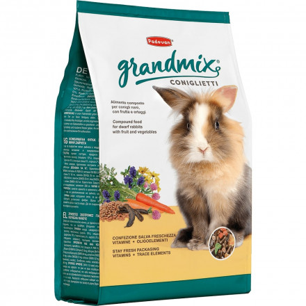Padovan Grandmix coniglietti корм для кроликов комплексный основной - 3 кг