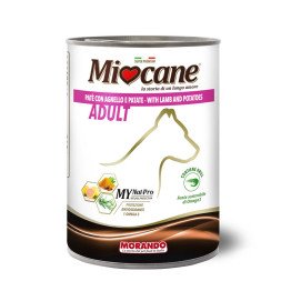 Miocane влажный корм для взрослых собак паштет с ягненком и картофелем, в консервах - 400 г х 24 шт