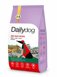 Dailydog Casual Line Senior - Light All Breed сухой корм для пожилых собак и собак склонных к ожирению всех пород с говядиной и курицей - 12 кг