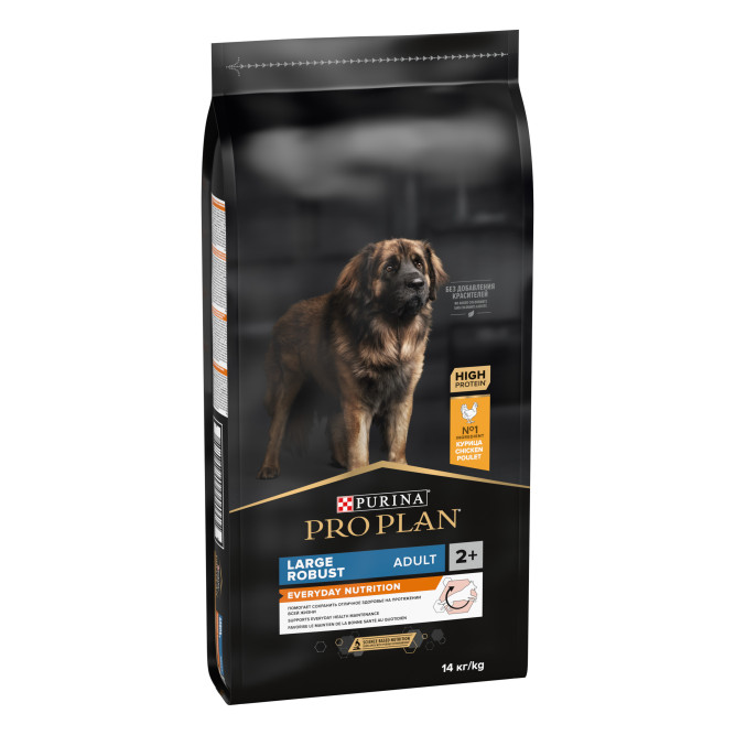Pro Plan Adult Everyday Nutrition сухой корм для взрослых собак крупных пород с мощным телосложением, с курицей - 14 кг