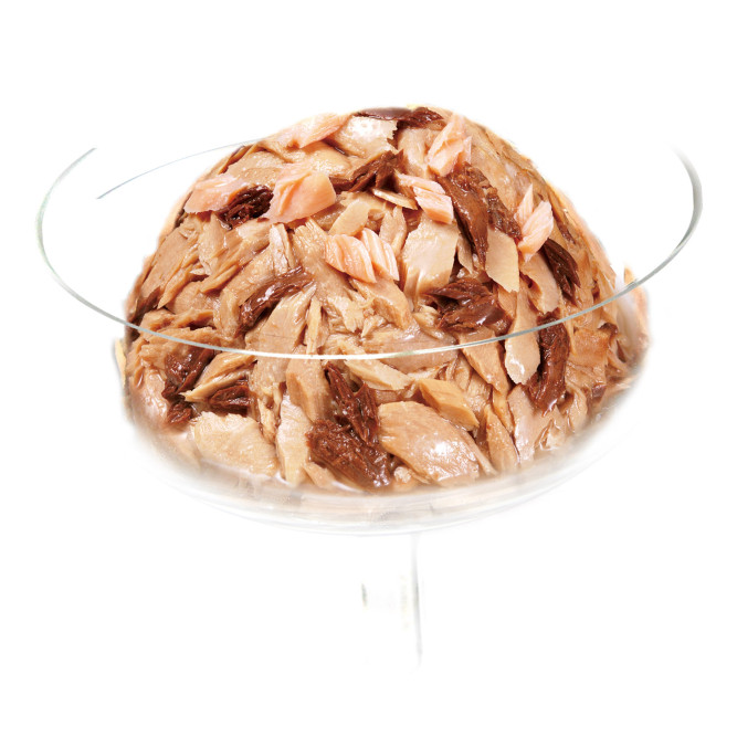 Inaba Ciao Kinnodashi влажный дополнительный корм для взрослых кошек, тунец Магуро и тунец Кацуо с семгой, в паучах - 60 г х 24 шт