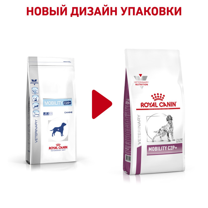Royal Canin Mobility MC25 C2P+ для взрослых собак при заболеваниях костей и суставов 2 кг