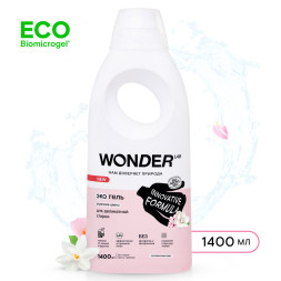 WONDER LAB экогель для деликатной стирки, утренние цветы - 1,4 л