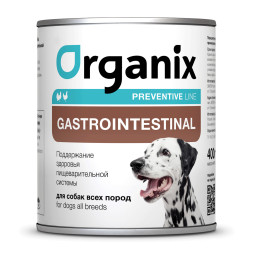 Organix Preventive Line Gastrointestinal диетические консервы для взрослых собак при расстройствах пищеварения с индейкой - 400 г x 9 шт
