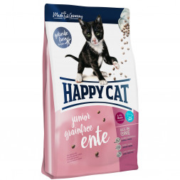 Happy Cat Supreme Junior сухой беззерновой корм для котят от 4 до 12 месяцев с уткой - 300 г