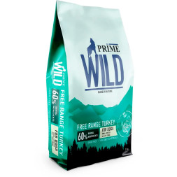 Prime Wild GF Free Range сухой беззерновой корм для взрослых собак и щенков мелких пород, с индейкой - 2 кг