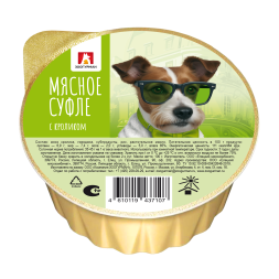 Зоогурман Мясное Суфле влажный корм для взрослых собак мелких пород, с кроликом - 100 г х 20 шт