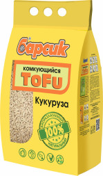 Барсик ToFu наполнитель комкующийся кукурузный - 4,54 л