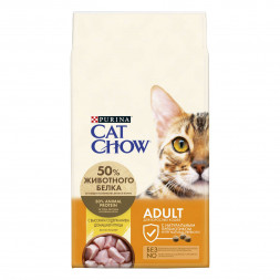 Purina Cat Chow Adult Poultry сухой корм для взрослых кошек с домашней птицей - 7 кг