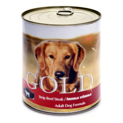 Nero Gold консервы для собак с говяжьими отбивными - 810 г х 12 шт