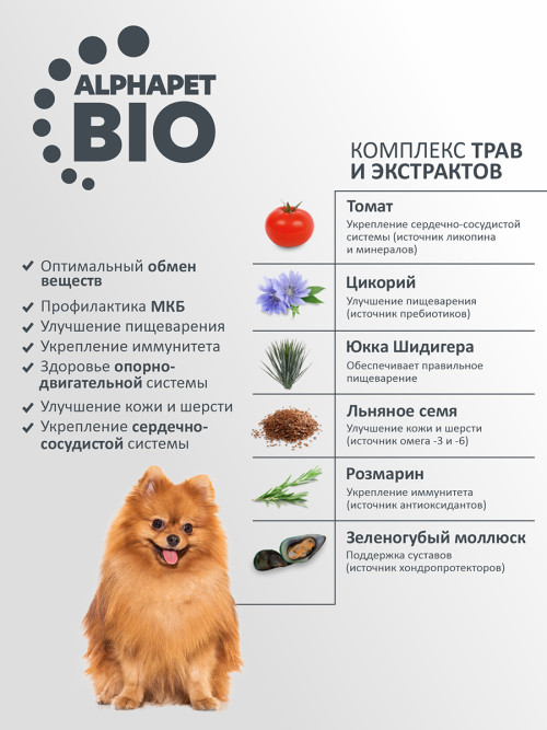 AlphaPet WOW Superpremium полнорационный сухой корм для взрослых собак мелких пород с чувствительным пищеварением, с ягненком и бурым рисом - 7 кг