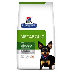 Hills Prescription Diet Metabolic Mini сухой диетический корм для собак мелких пород для снижения и контроля веса, с курицей - 3 кг