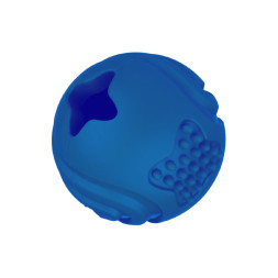 Mr.Kranch игрушка для собак Мяч с ароматом курицы, синий, 6,5 см