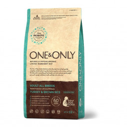 ONE&amp;ONLY turkey &amp; Rice Adult All Breeds сухой корм для собак всех пород, индейка с рисом - 1 кг