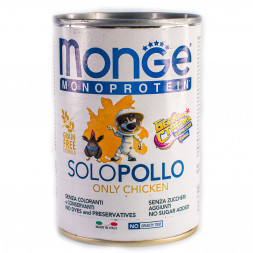 Monge Dog Monoprotein Solo B&amp;S консервы для собак паштет из курицы - 400 г  (24 шт в уп)