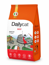 Dailycat Casual Line Adult сухой корм для взрослых кошек с говядиной - 400 г