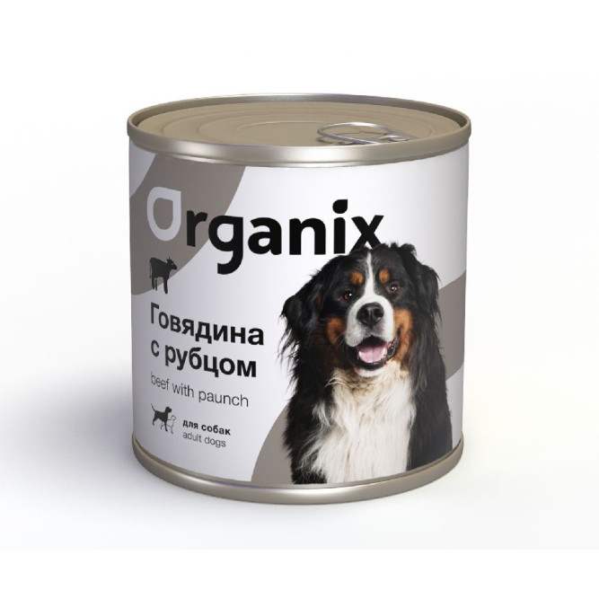 Organix консервы для собак с говядиной и рубцом - 750 г х 12 шт