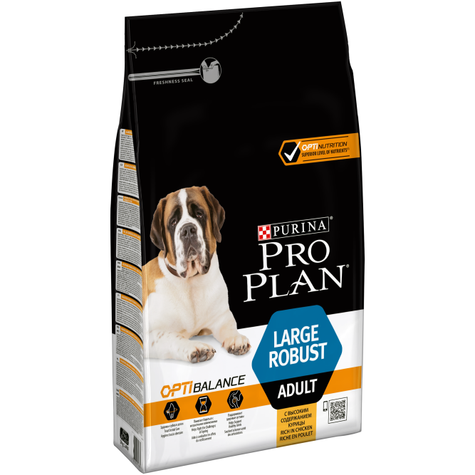 Pro Plan Adult Large Robust сухой корм для взрослых собак крупных пород с мощным телосложением с курицей - 3 кг