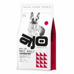 AJO Dog Maxi Adult сухой корм для взрослых собак крупных пород с олениной, индейкой и гречкой - 2 кг