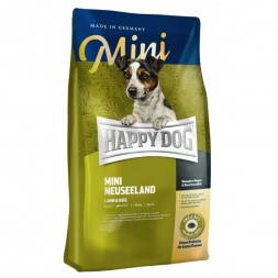 Happy Dog Supreme Mini New Zealand сухой корм для взрослых собак мелких пород с чувствительным пищеварением и аллергией с ягненком и рисом - 1 кг