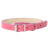 Mr.Kranch ошейник для собак, из натуральной кожи, прямой, 29-35 см, розовый