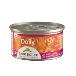 Almo Nature Daily Menu Adult Cat Mousse Tuna &amp; Salmon консервы нежный мусс для взрослых кошек меню с тунцом и лососем - 85 г х 24 шт