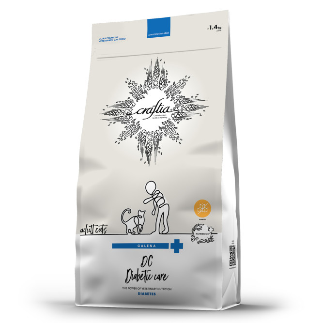 Craftia Galena Cat Diabetic Care сухой диетический корм для взрослых кошек при сахарном диабете - 1,4 кг